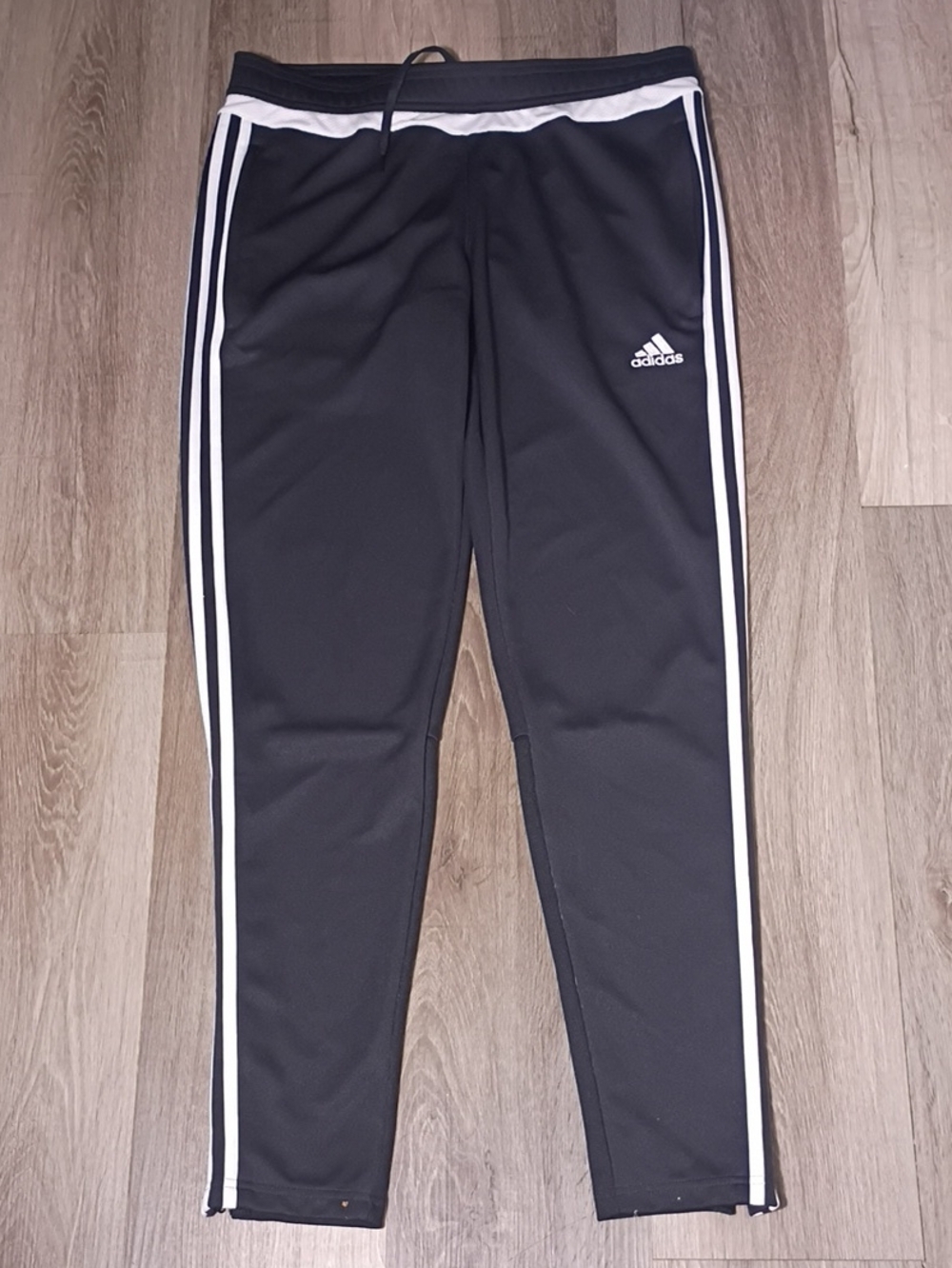 adidas Black Joggers‎ with White Side Stripes